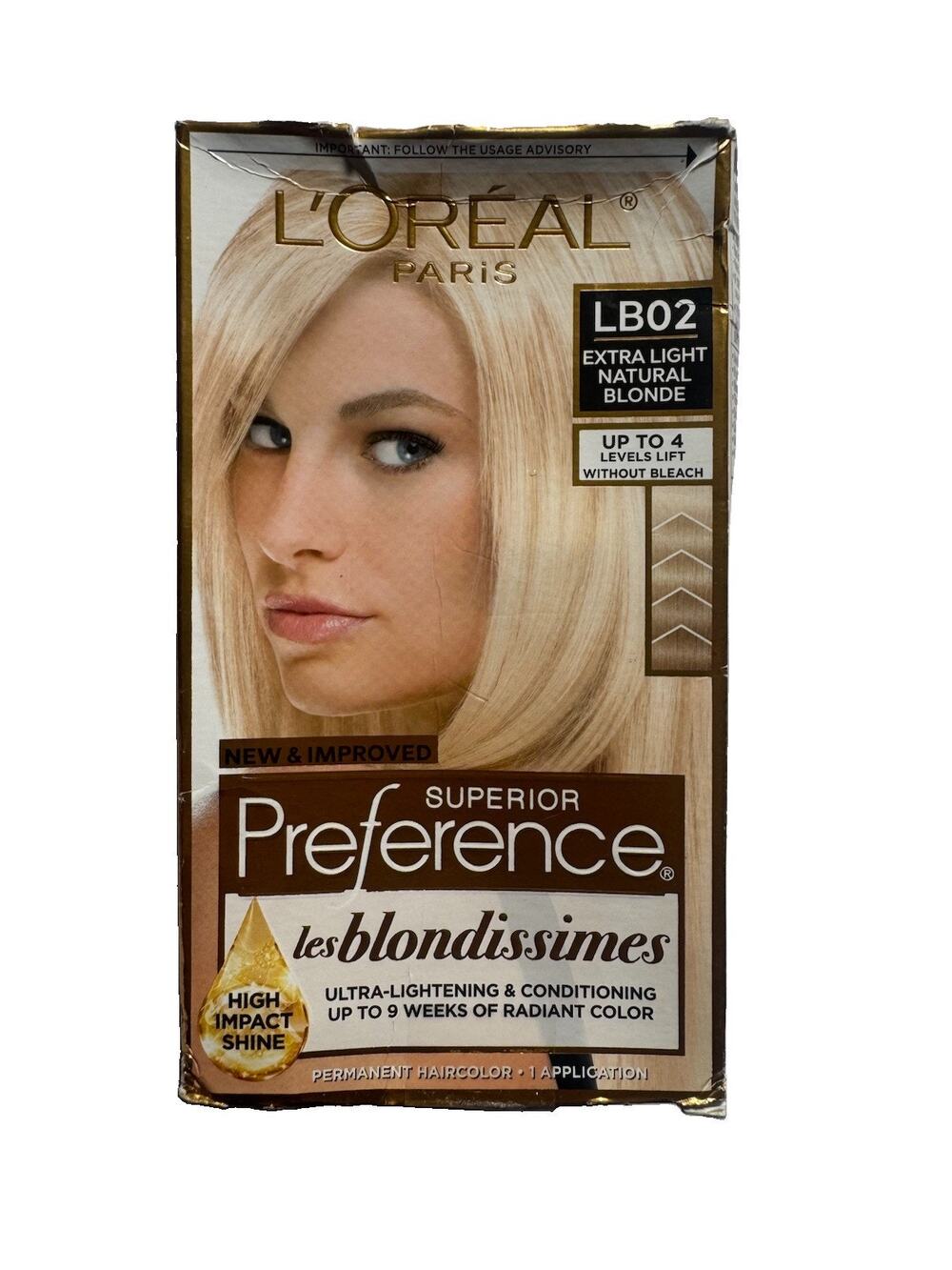 L’Oreal Superior Preference LB02 Extra Light Natural Blonde Permanent Hair Color
